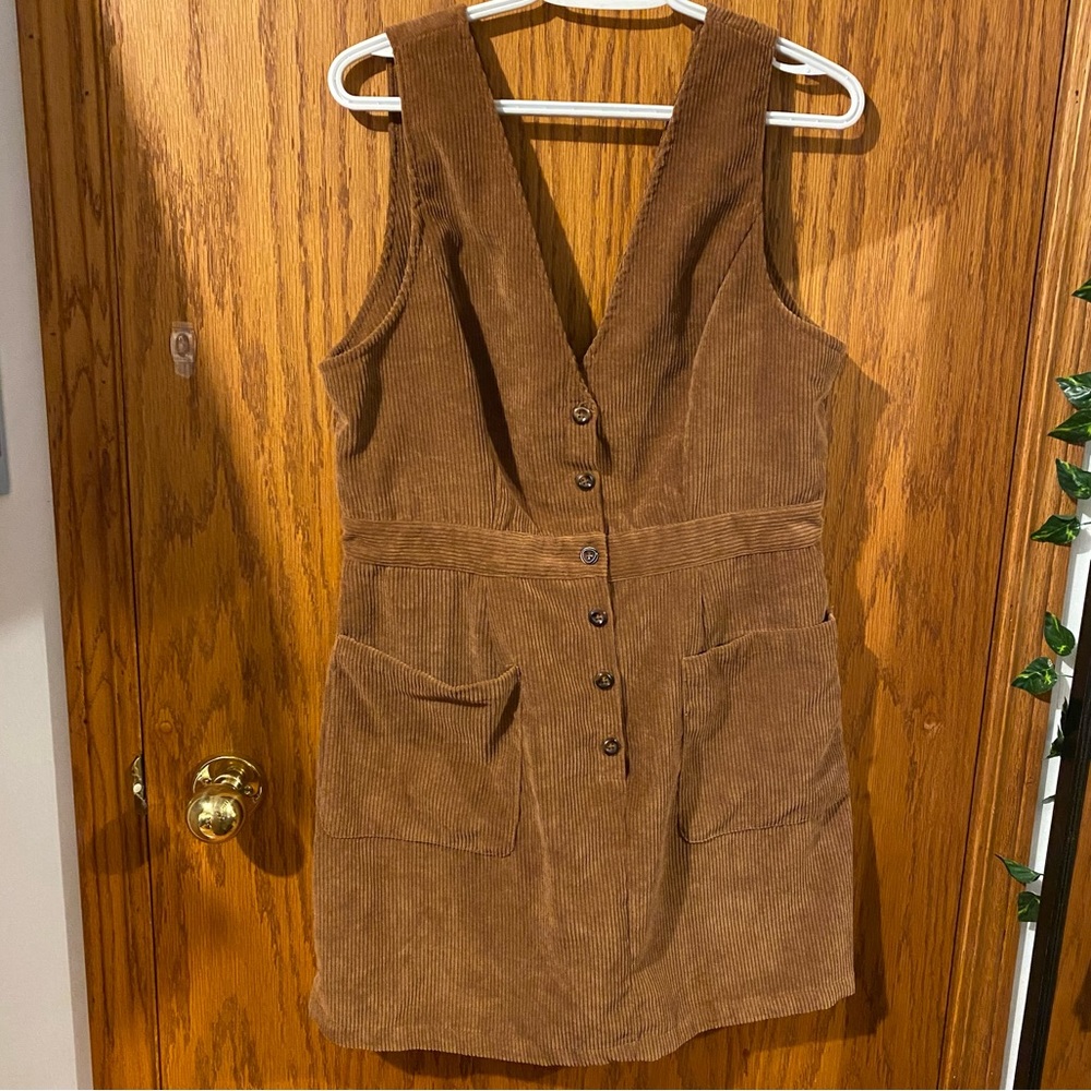 Brown Corduroy Dress